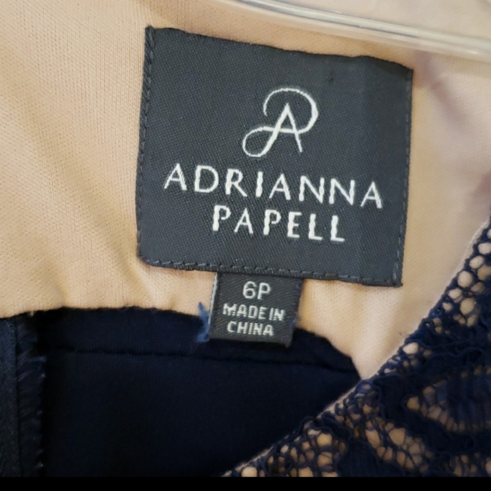Adrianna Papell Navy Dress - Picture 10 of 10